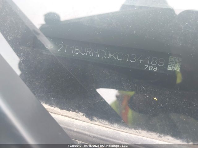 2T1BURHE9KC134189 Toyota Corolla L/le/xle/se/xse
