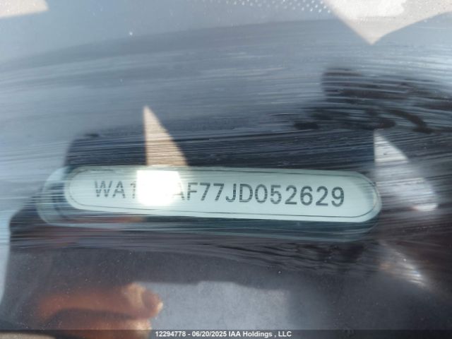 WA1VAAF77JD052629 Audi 2018