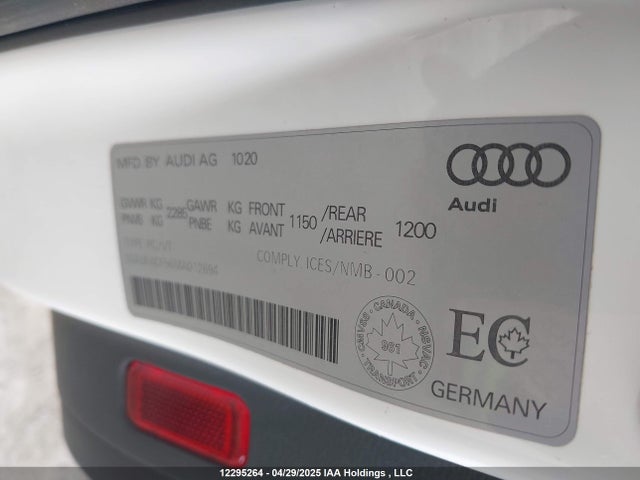 WAUFACF56MA012694 Audi 45 tfsi (2.0t)