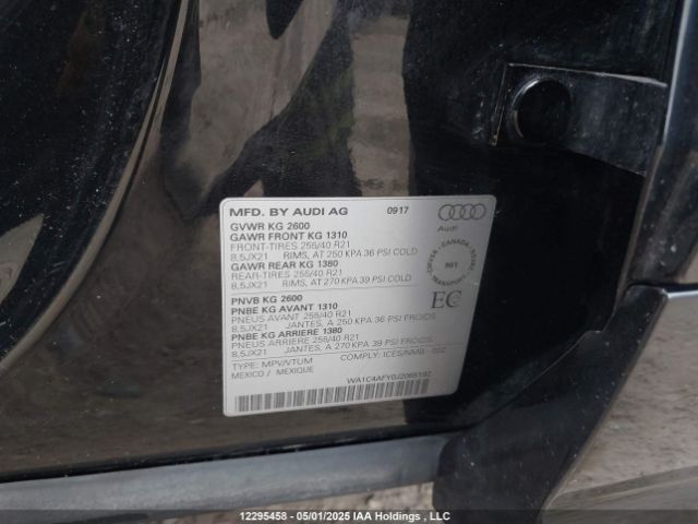 WA1C4AFY0J2065192 Audi SQ5