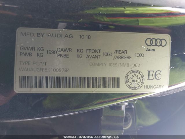 WAUAUGFF5K1009784 Audi A3