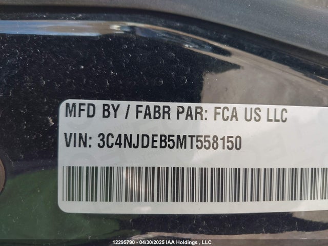 Jeep Compass 2021 3C4NJDEB5MT558150 Image 9