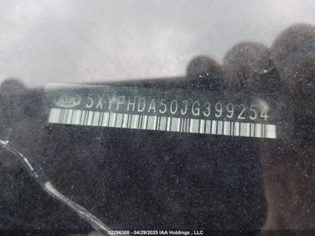5XYPHDA50JG399254 KIA SORENTO EX