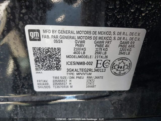 3GKALTEG2RL340113 GMC Terrain Sle
