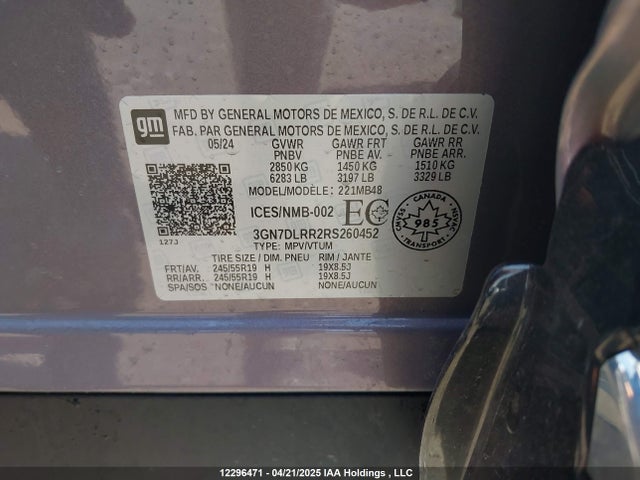 Chevrolet x0c+ec3 2024 3GN7DLRR2RS260452 Image 9