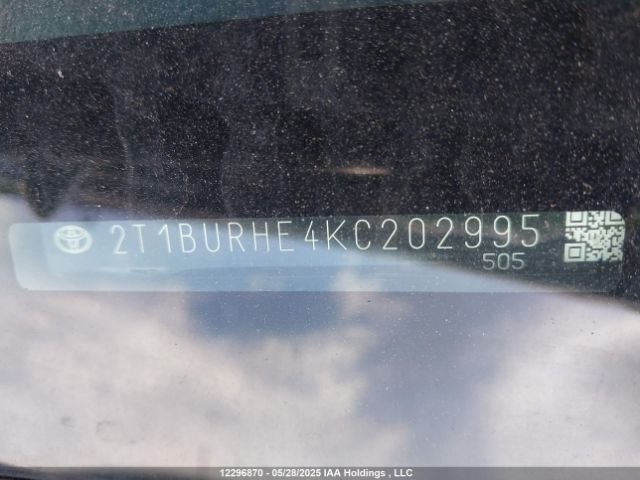 2T1BURHE4KC202995 Toyota Corolla
