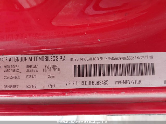 ZFBERFCT1F6963485 RAM 2015