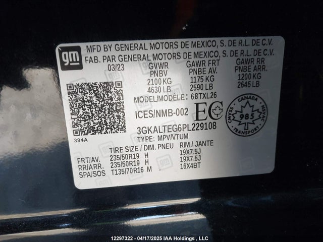 GMC lsd 2023 3GKALTEG6PL229108 Image 9