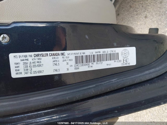 2C4RC1CG9ER284562 Chrysler Town and Country