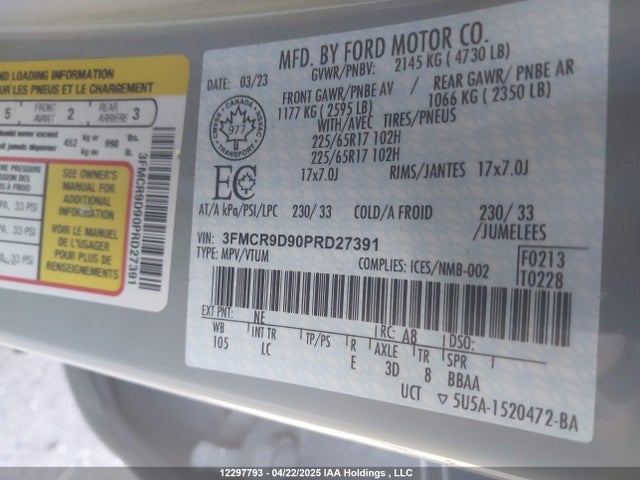 Ford gtdi 2023 3FMCR9D90PRD27391 Image 9