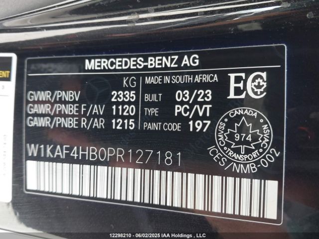 W1KAF4HB0PR127181 Mercedes-Benz m254