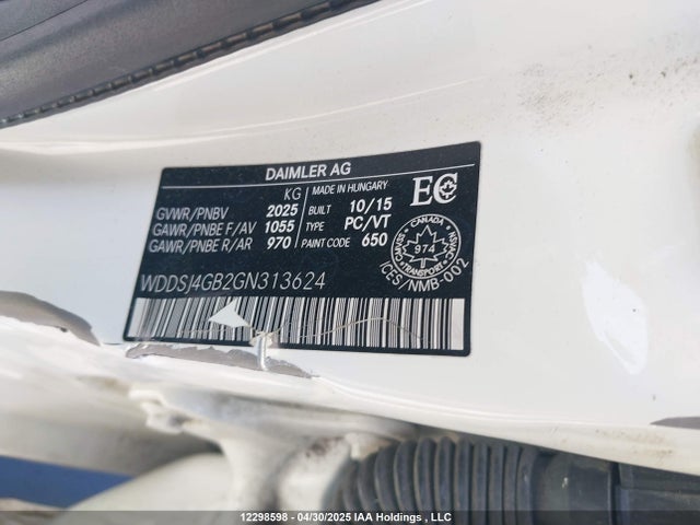 WDDSJ4GB2GN313624 Mercedes-Benz CLA-Class