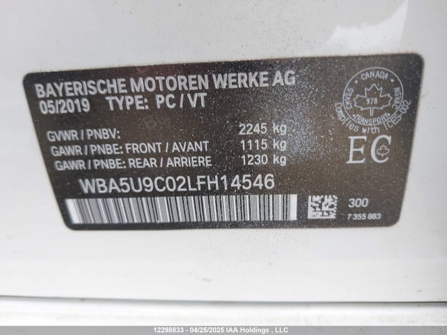 BMW M340I 2020 WBA5U9C02LFH14546 Image 9
