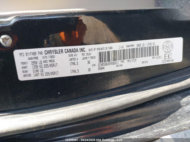 2C4RDGBG4ER282011 Dodge 2014