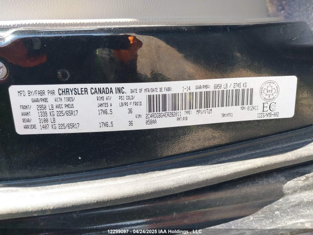 2C4RDGBG4ER282011 Dodge 2014