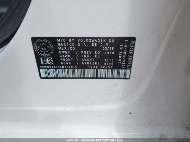 3VWD07AJ3GM356013 Volkswagen Jetta Comfortline
