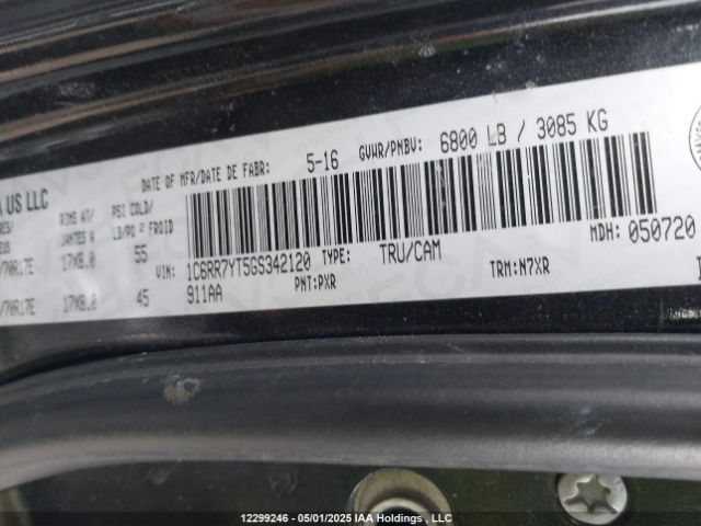 1C6RR7YT5GS342120 RAM 2016