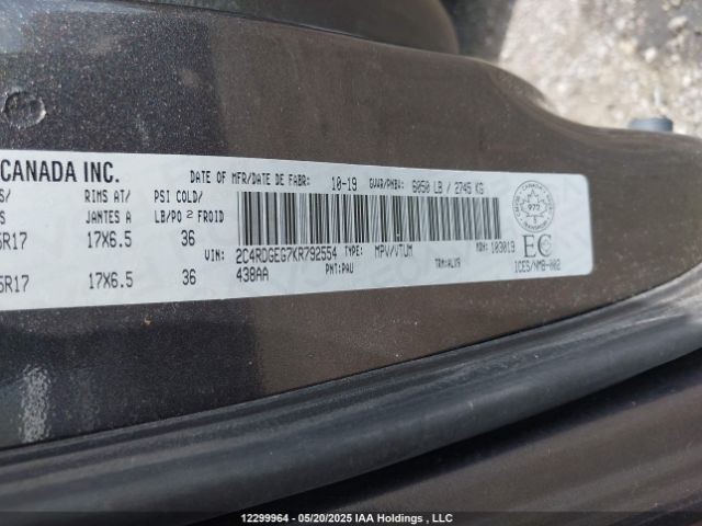 2C4RDGEG7KR792554 Dodge Grand Caravan