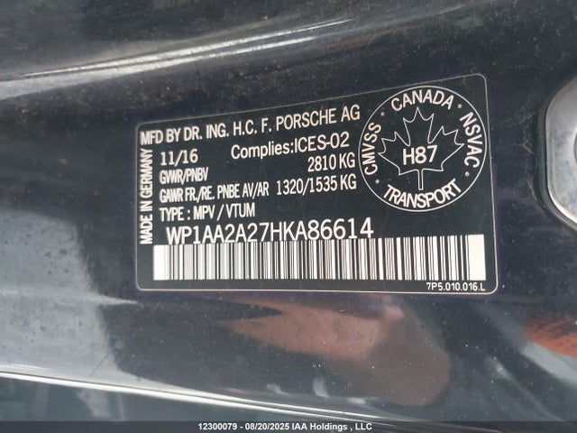 Porsche Cayenne 2017 WP1AA2A27HKA86614 Image 19
