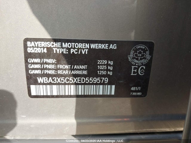 WBA3X5C5XED559579 BMW 328 XIGT
