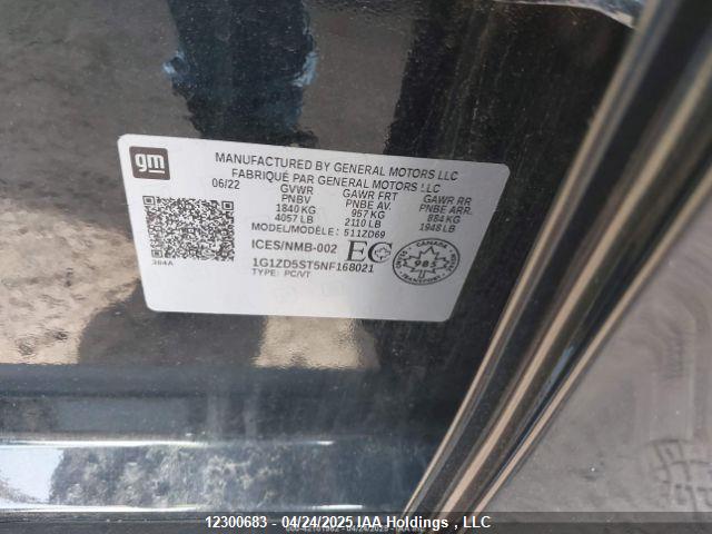 1G1ZD5ST5NF168021 Chevrolet MALIBU LT