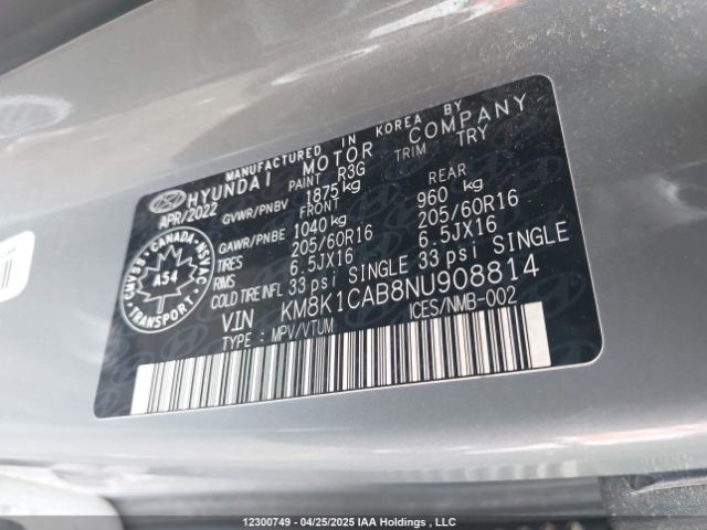 KM8K1CAB8NU908814 Hyundai mpi nu pe