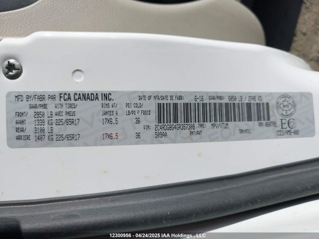 2C4RDGBG4GR357308 Dodge Grand Caravan