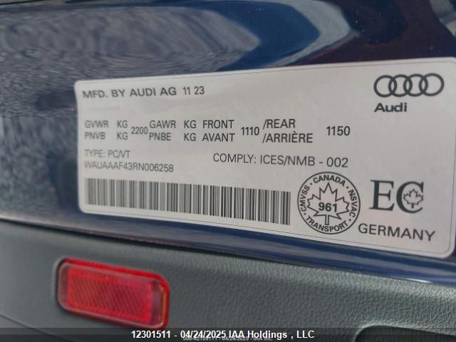 WAUAAAF43RN006258 Audi A4 Komfort 45