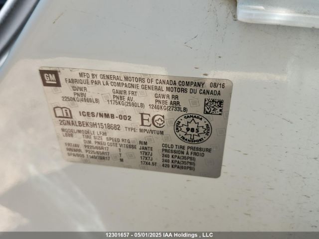 2GNALBEK9H1518682 Chevrolet EQUINOX LS