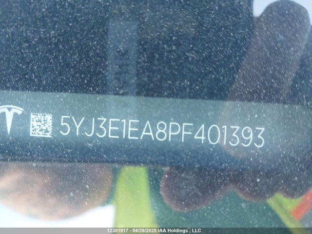 Продажа на аукционе авто 2023 Tesla Model 3 Rwd, vin: 5YJ3E1EA8PF401393, номер лота: 12301917