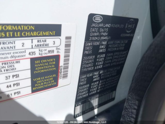 SALGS2TF9FA240423 Land Rover supercharged lev2 ulev