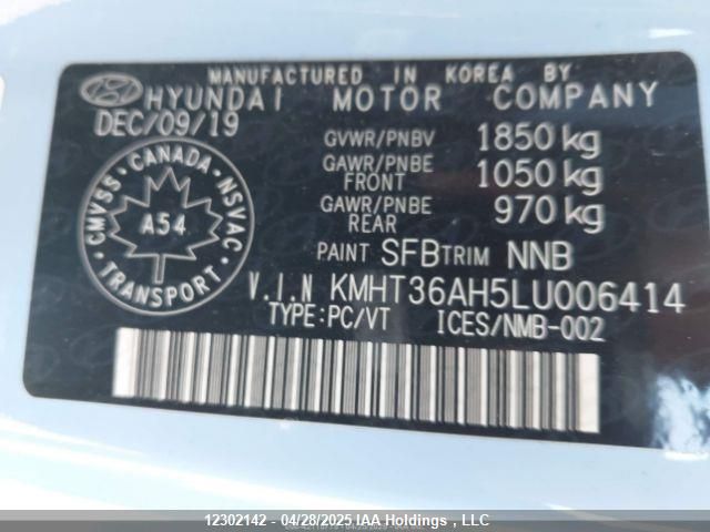 KMHT36AH5LU006414 Hyundai Veloster N Manual