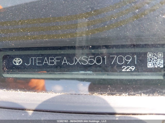 JTEABFAJXS5017091 Toyota t24a-fts