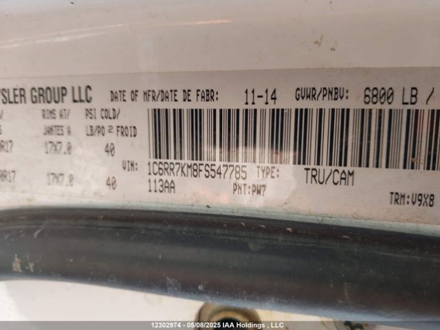 1C6RR7KM8FS547785 RAM 2015