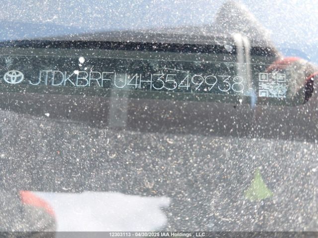 JTDKBRFU4H3549938 Toyota 2zr-fxe,1nm