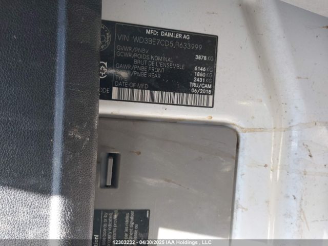 WD3BE7CD5JP633999 Mercedes-Benz mg5+mh5 with brake assist