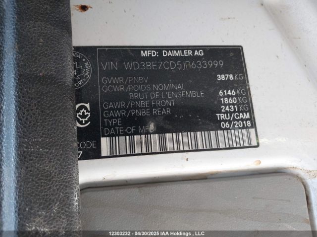 WD3BE7CD5JP633999 Mercedes-Benz mg5+mh5 with brake assist