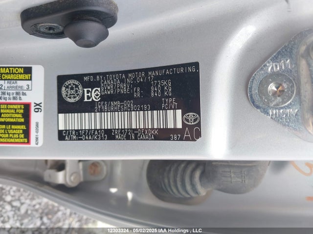 Aukcja sprzedaży 2017 Toyota Corolla L/le/xle/se/xse, vin: 2T1BURHE5HC902193, numer aukcji: 12303324