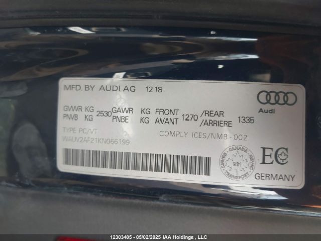 WAUV2AF21KN066199 Audi A7