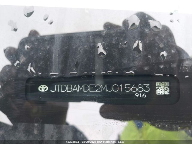 JTDBAMDE2MJ015683 Toyota Corolla