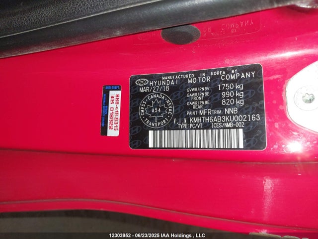 KMHTH6AB3KU002163 Hyundai t-gdi gamma