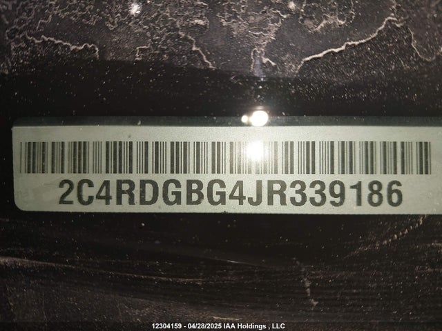 2C4RDGBG4JR339186 Dodge Grand Caravan