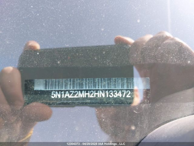 5N1AZ2MH2HN133472 Nissan Murano S/sl/sv/platinum