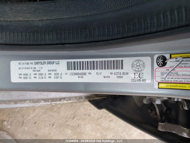 1C3CCBAB3EN229285 Chrysler 2014