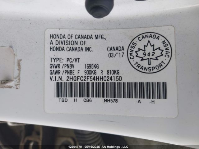 2HGFC2F54HH024150 Honda k20c2