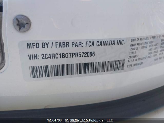 2C4RC1BG7PR572066 Chrysler Pacifica Touring L