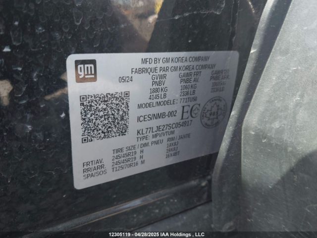 KL77LJE27SC054917 Chevrolet lih
