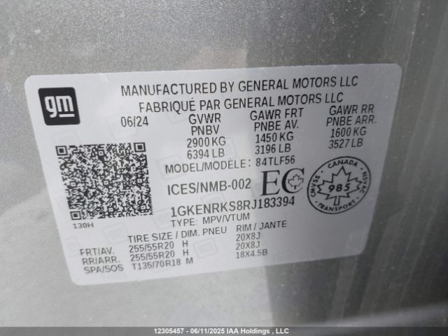 1GKENRKS8RJ183394 GMC lk0