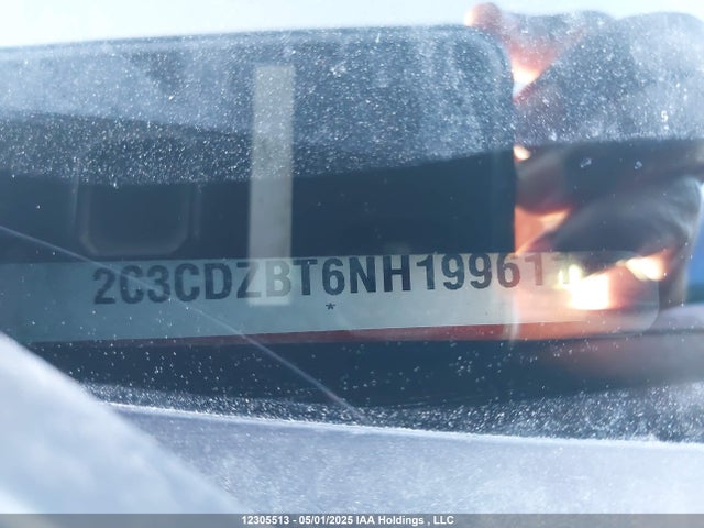 2C3CDZBT6NH199611 Dodge 2022