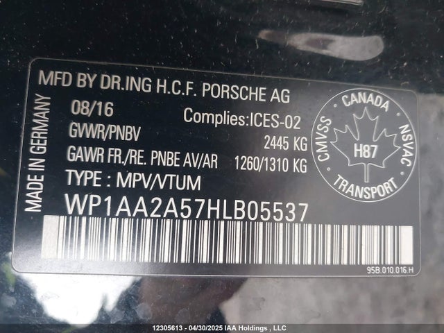Porsche Macan 2017 WP1AA2A57HLB05537 Image 18